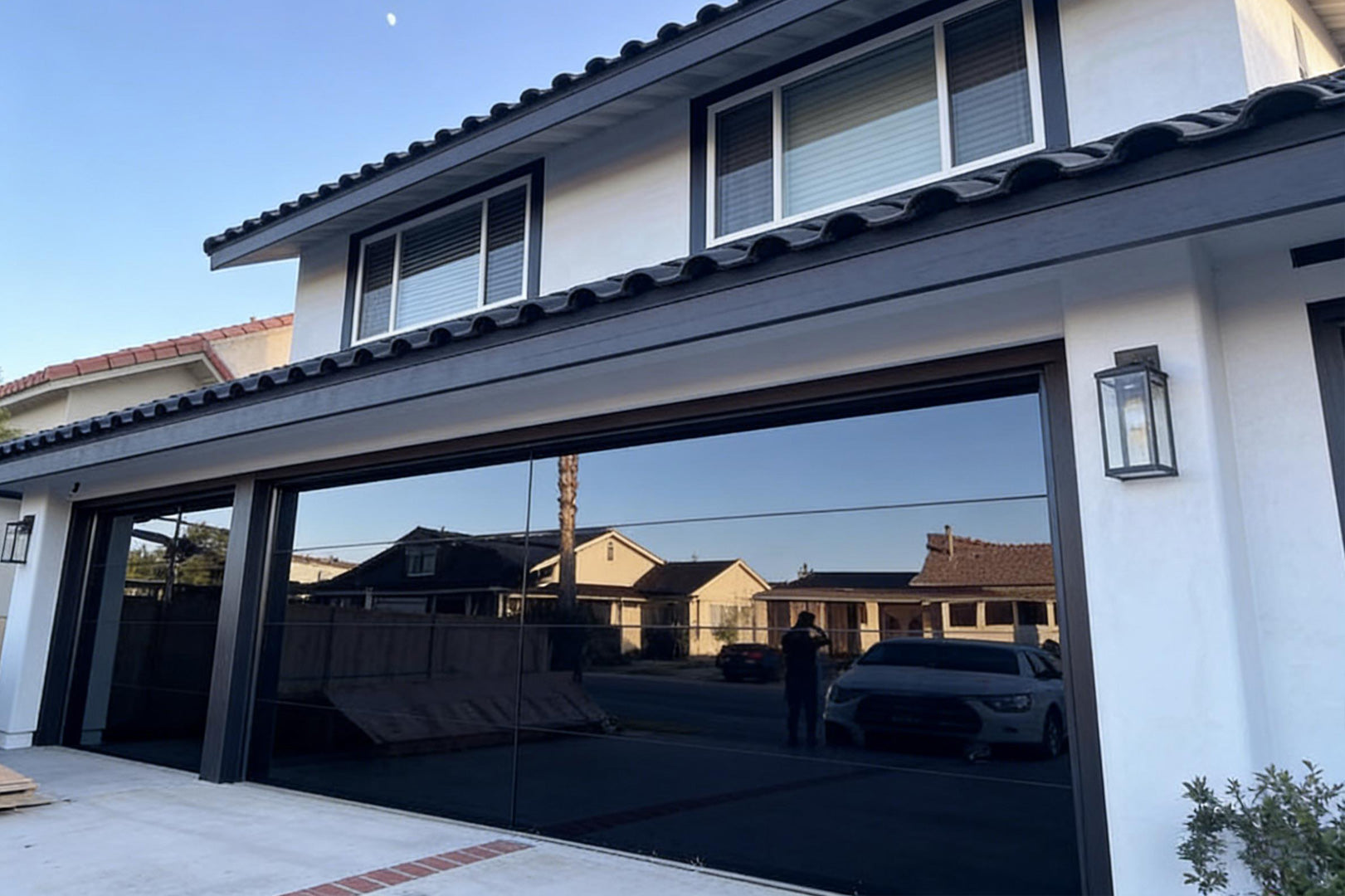 Flush Glass Garage Door - Modern Frameless Design - Factory Direct Pricing