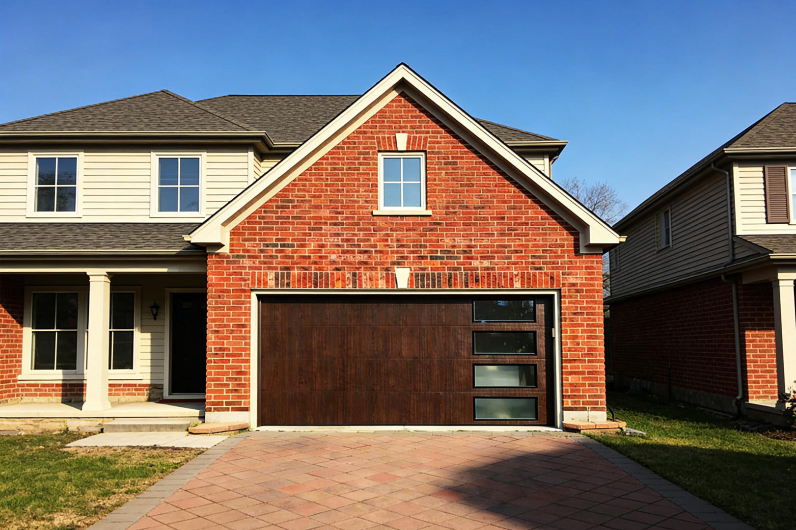 Flush Aluminum Panel Door Series Wood